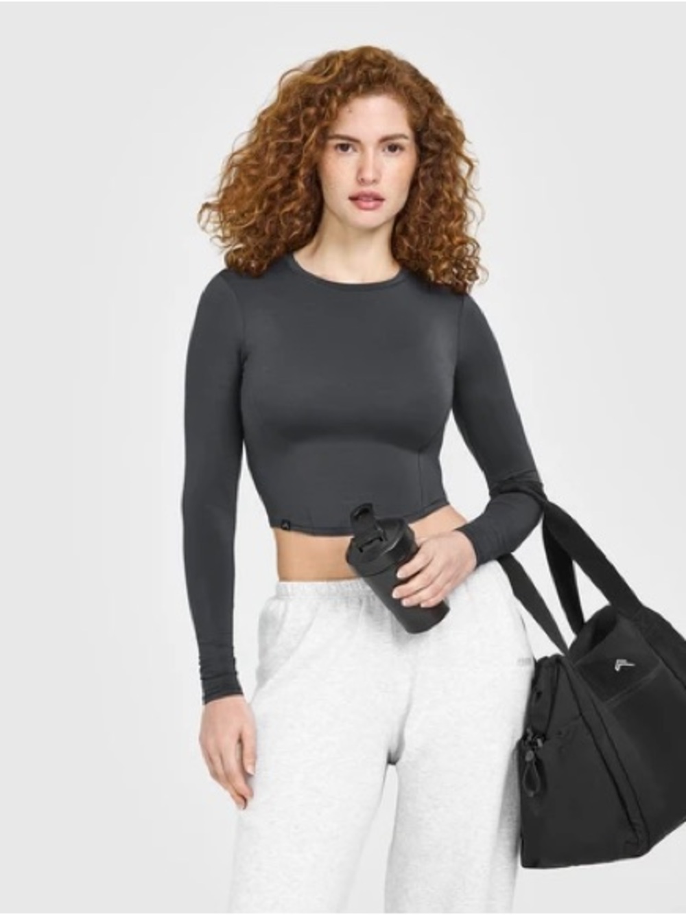 Oner Active MellowMotion Mid Long Sleeve in COAL Grey